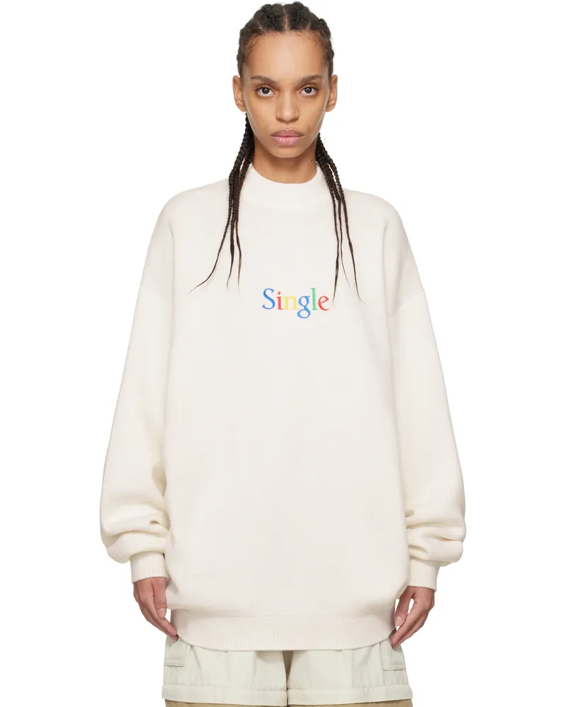 VETEMENTS White 'Single' Sweater White