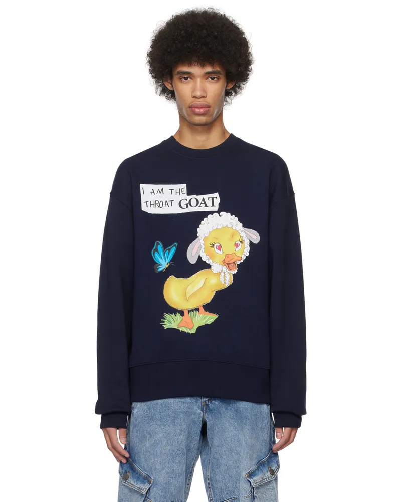 Egonlab Navy Goat Sweatshirt Dark