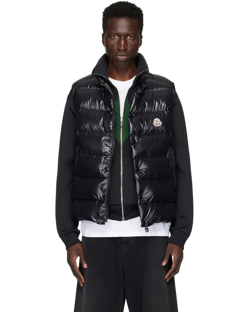 Moncler Black Tibb Down Vest 999