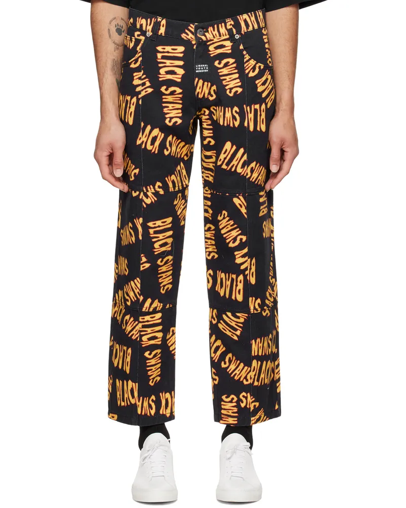 Liberal Youth Ministry Black 'Black Swans' Jeans 1