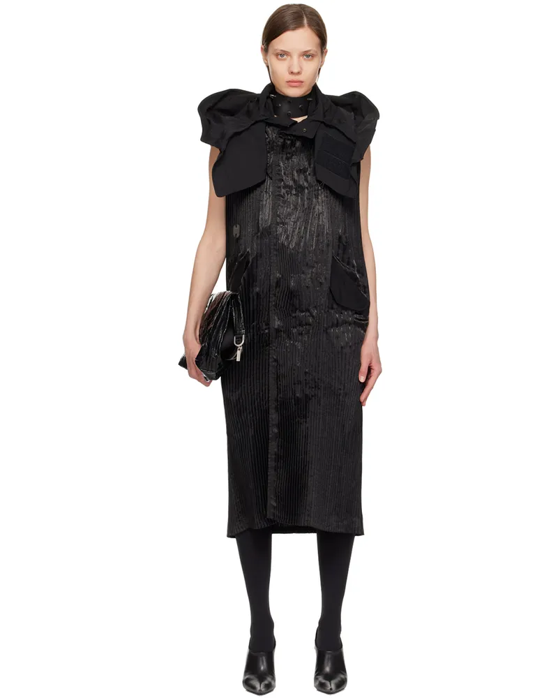 Junya Watanabe Black Hooded Midi Dress 1