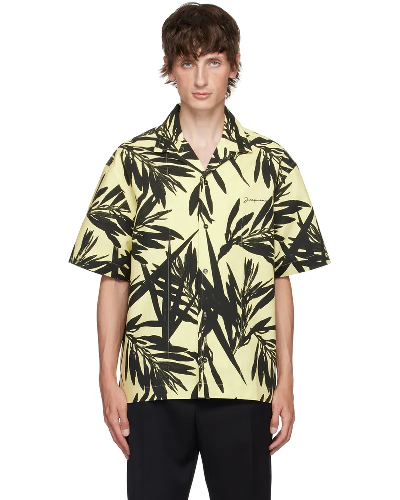 Jacquemus Black & Yellow La Casa 'La chemise Jean' Shirt 2bf