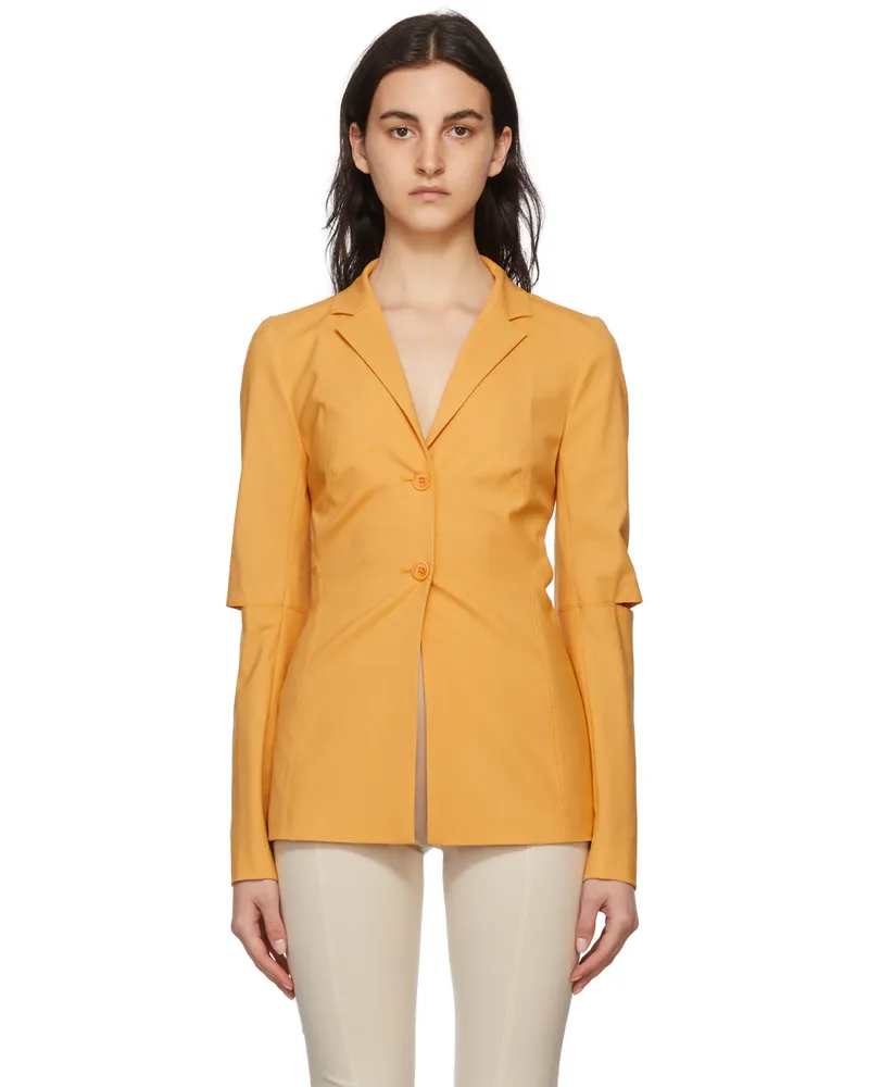 Jacquemus Orange 'La Veste Melo' Blazer 750