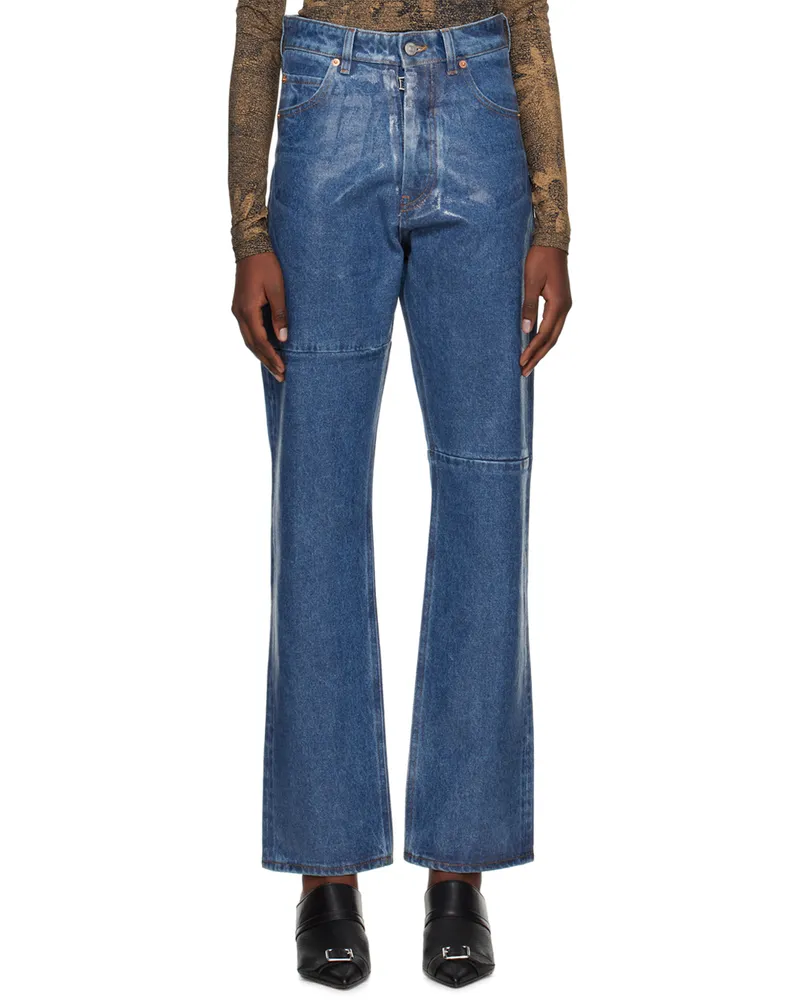 Maison Margiela Indigo Coated Jeans 974