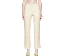 Off-White Junior Faux-Leather Pants