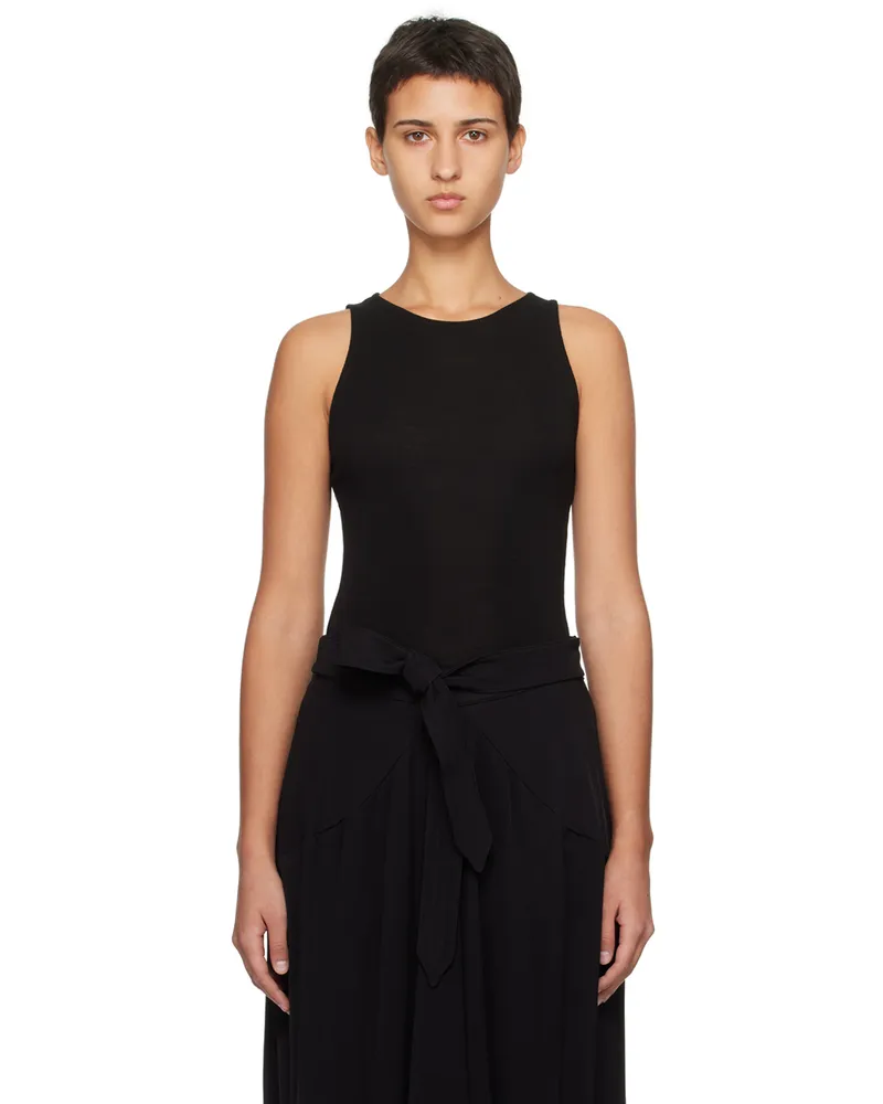 BITE Studios Black Crewneck Tank Top Black