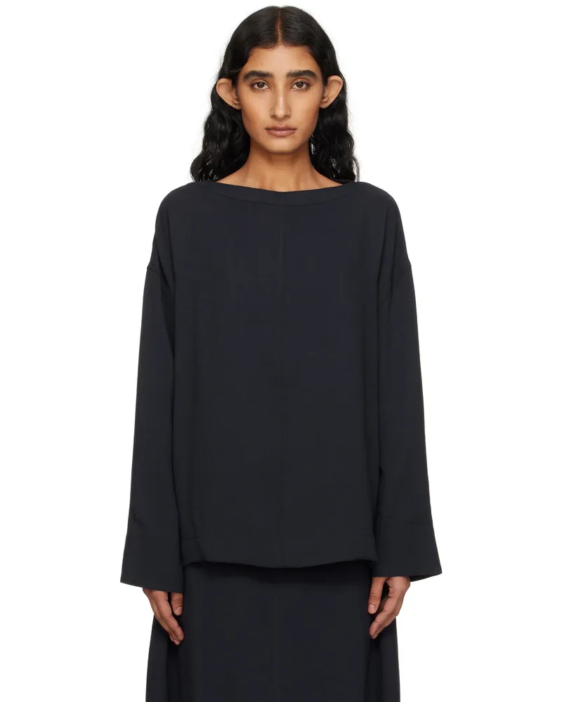 Studio Nicholson Navy Lory Blouse Darkest