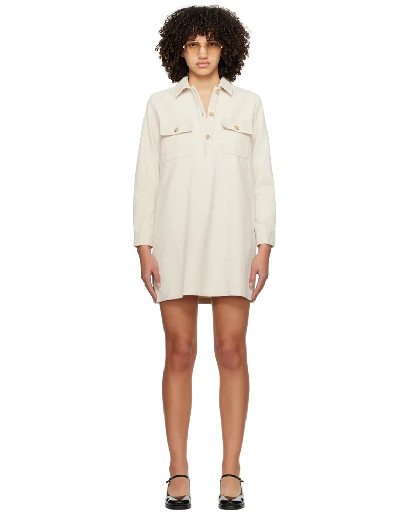 A.P.C. Off-White Mia Minidress Aad