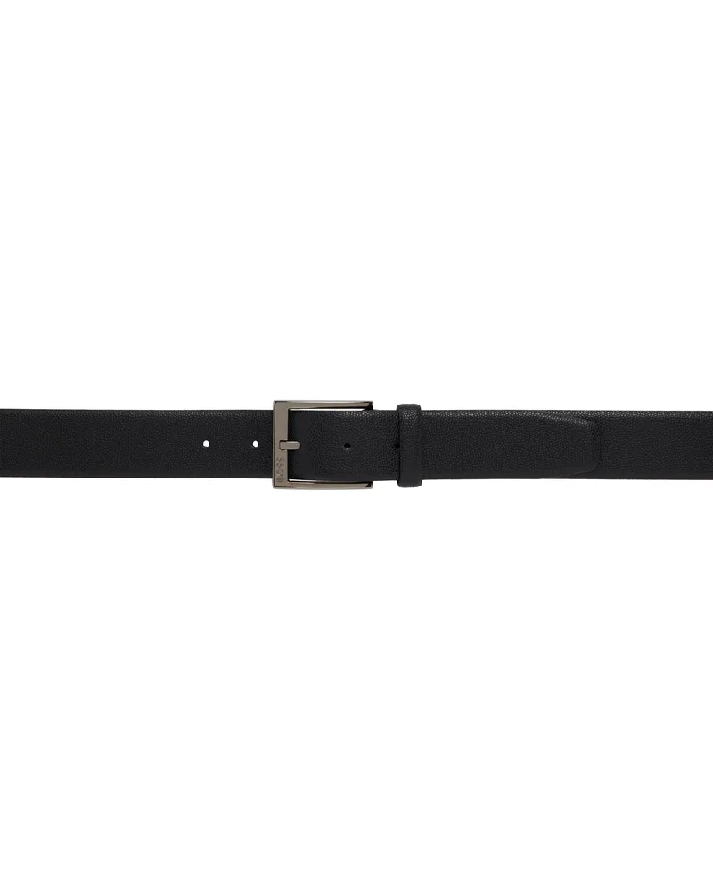 HUGO BOSS Black Pebble Grained Belt 001-black