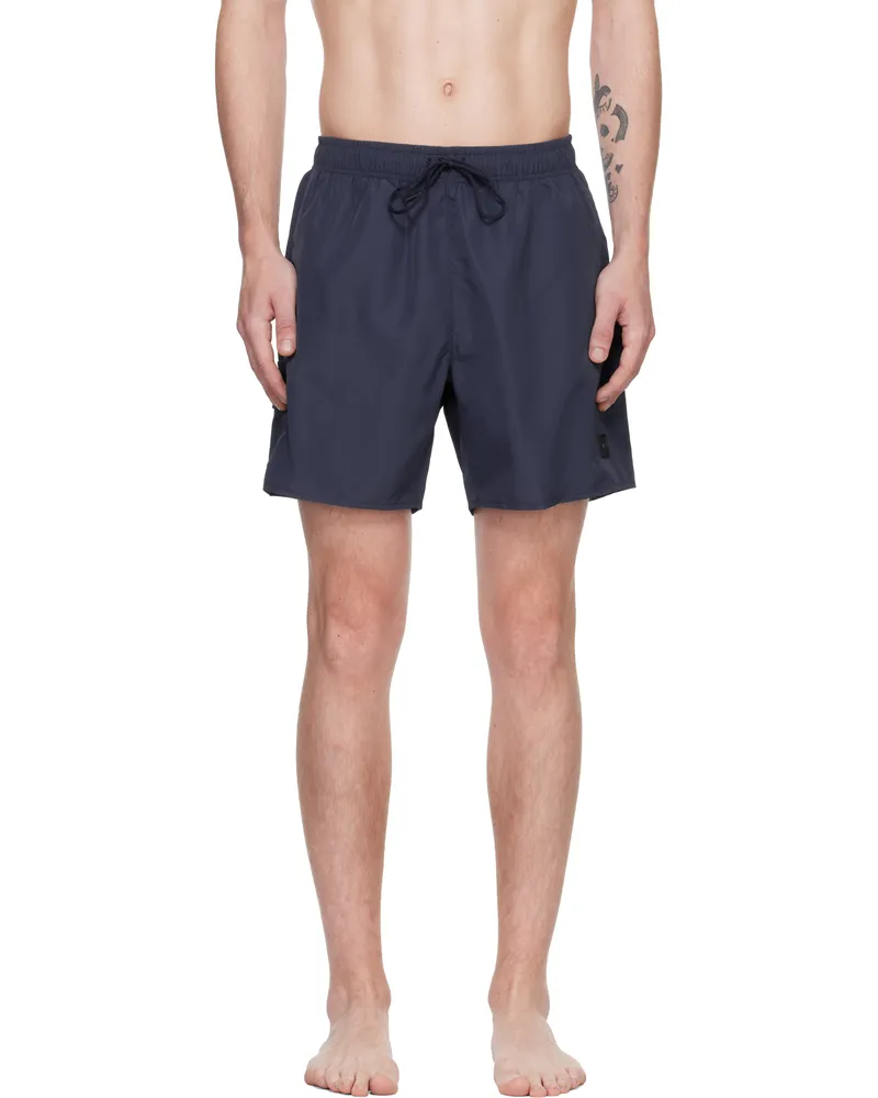 HUGO BOSS Navy Flap Pocket Swim Shorts 413-navy