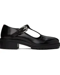 aeyde Black Roberta Calf Loafers Black