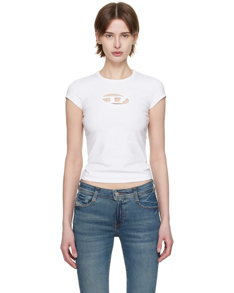 Diesel White T-Angie T-Shirt 100