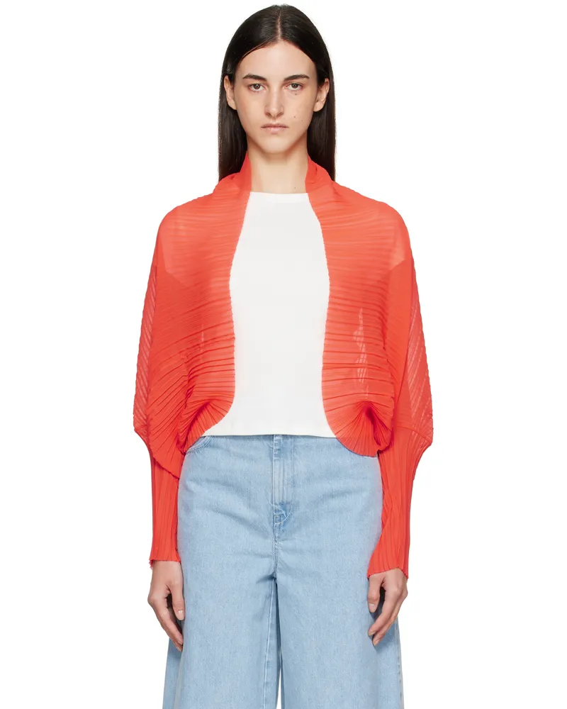 Max Mara Red Vesuvio Cardigan 014