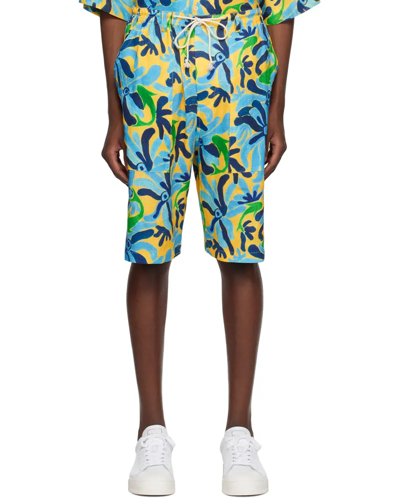 Marni Blue No Vacancy Inn Edition Shorts Cfb39