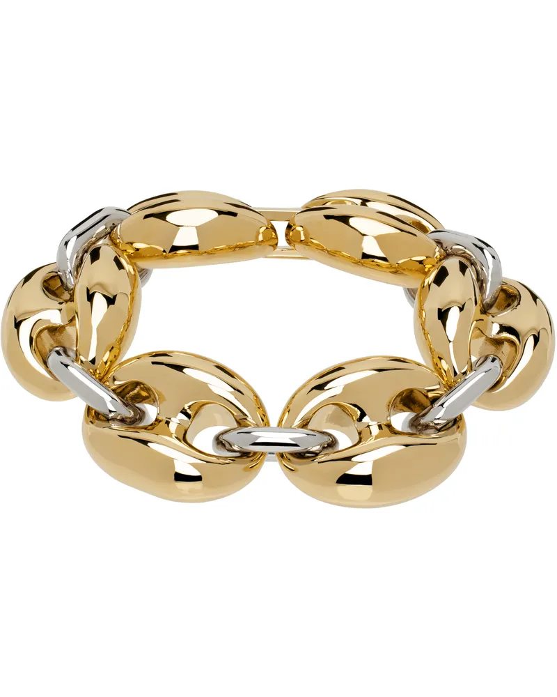 Paco Rabanne Gold & Silver Eight Chunky Bicolored Bracelet M715