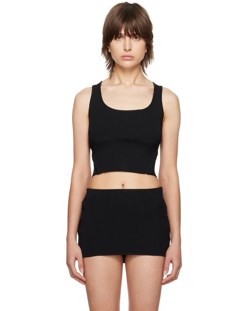 Hyein Seo SSENSE Exclusive Black Tank Top & Miniskirt Set Black