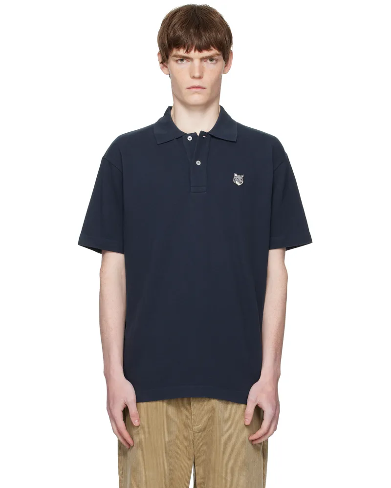 Kitsuné Navy Fox Head Comfort Polo 0413