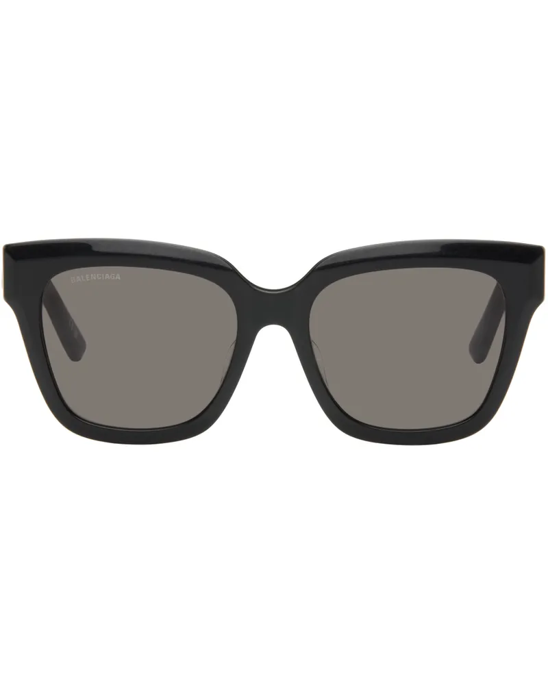 Balenciaga Black Square Acetate Sunglasses 001