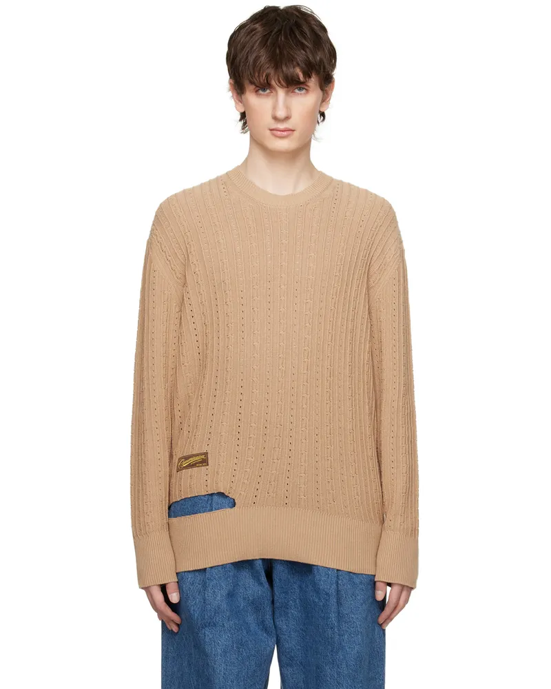 Commission Tan University Sweater Trench