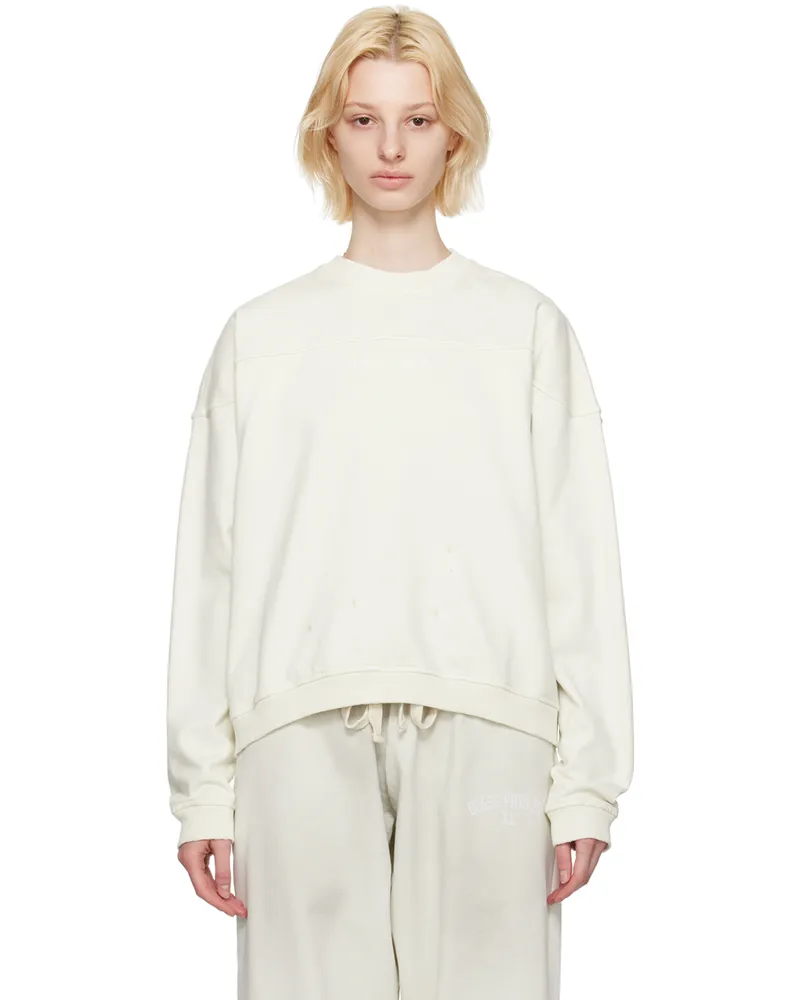Guess White Crewneck Sweatshirt G046