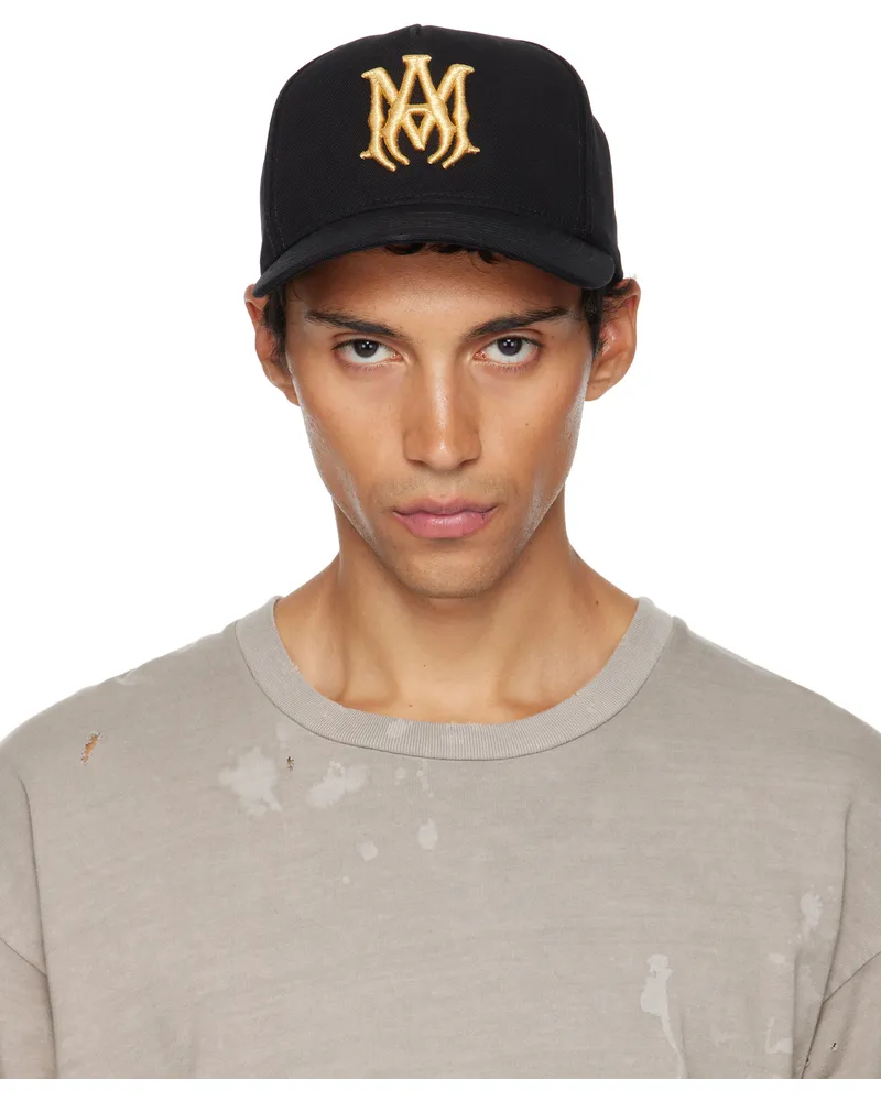 Amiri Black Full Canvas MA Cap Black
