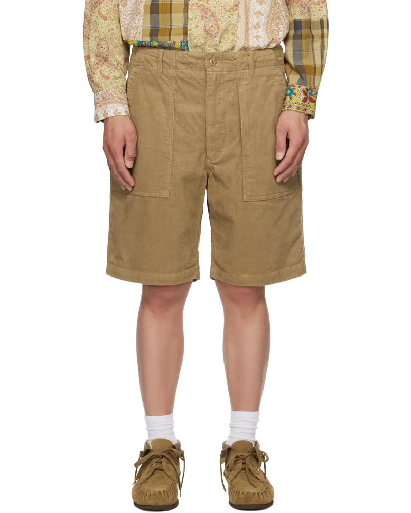 Engineered Garments Khaki Fatigue Shorts Rk012