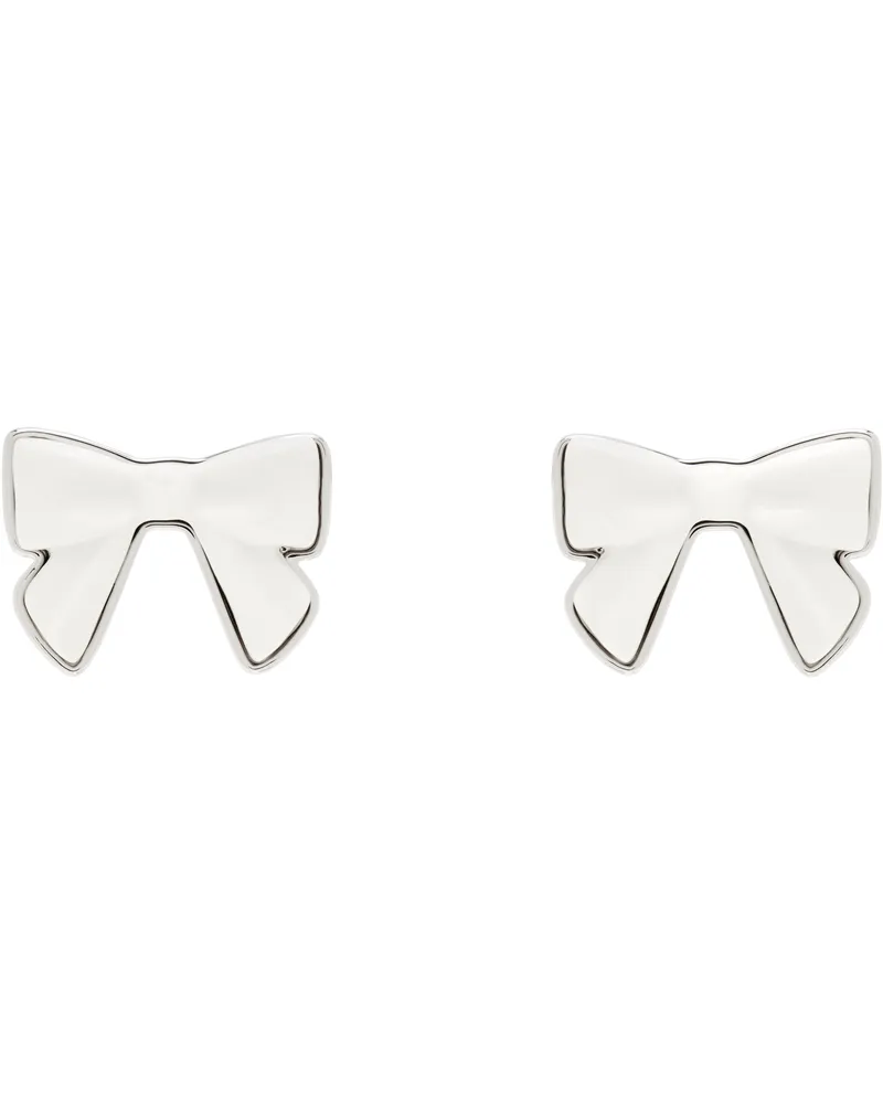 SHUSHU/TONG White YVMIN Edition Ceramics Bowknot Earrings White