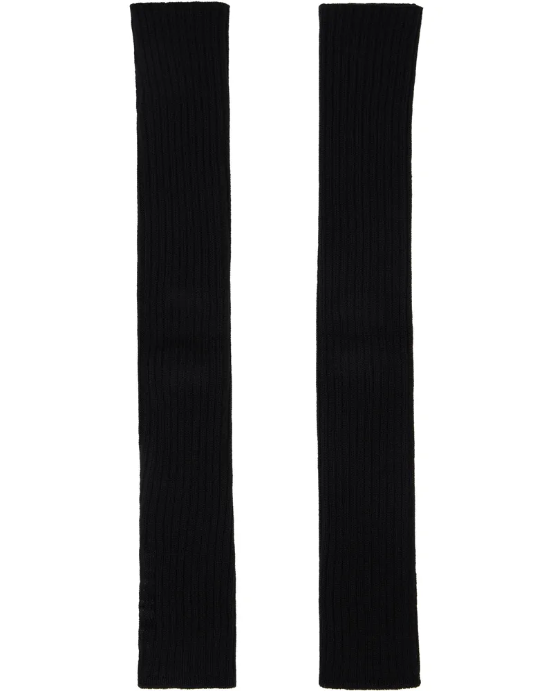 Rick Owens Black Hollywood Rasato Knit Arm Warmers 09