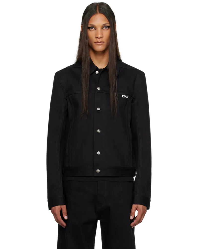 Rick Owens SSENSE Exclusive Black KEMBRA PFAHLER Edition Denim Jacket 911