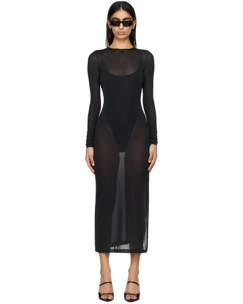 Courrèges Black 2nd Skin Maxi Dress 9999