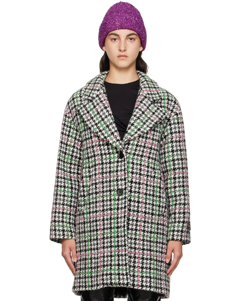 MSGM Gray Checked Coat 94