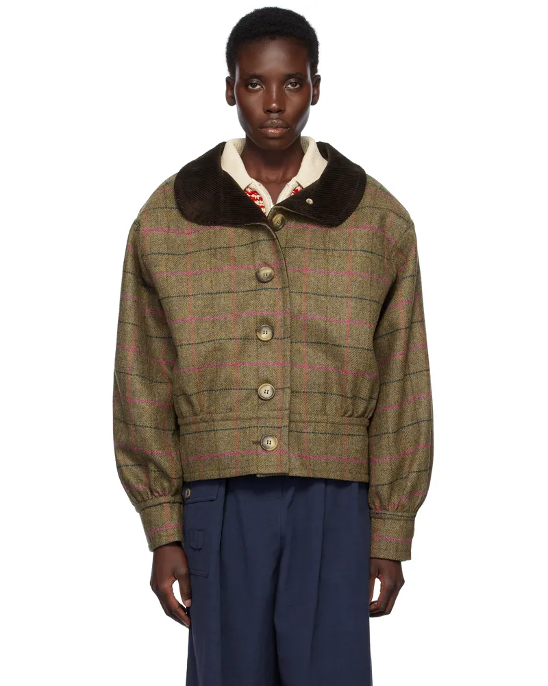 Caro Editions Khaki Beatrice Jacket Pink