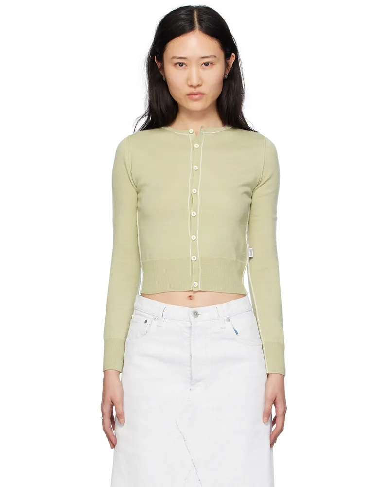 Maison Margiela Green Lightweight Cardigan 688