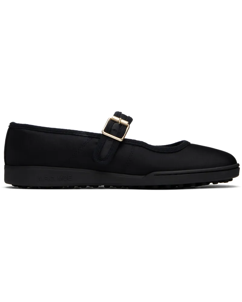 A.P.C. Black Moe Mary Jane Ballerina Flats Lzz