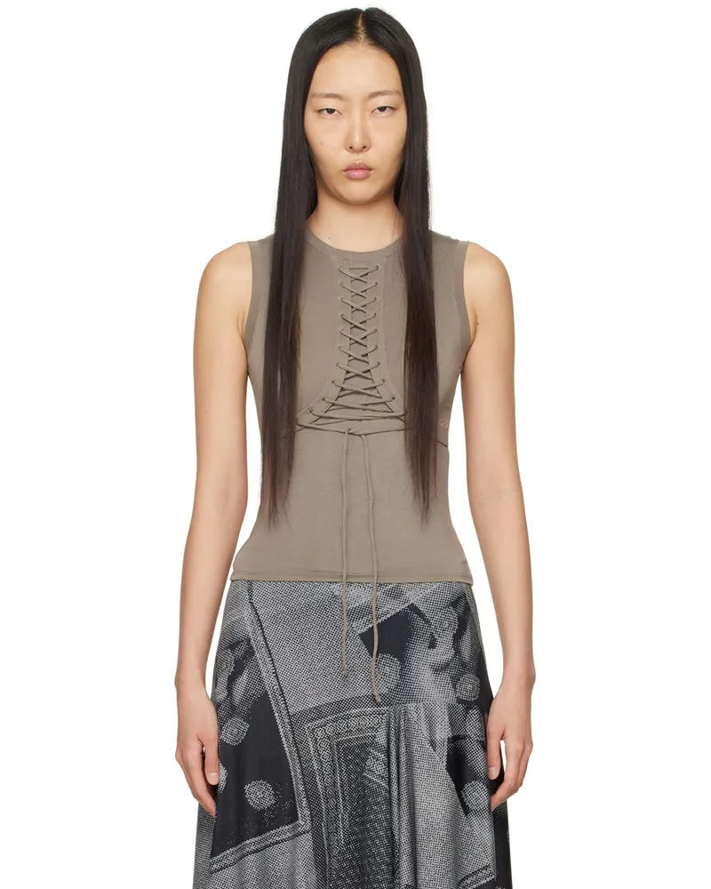 Miaou Khaki Zora Tank Top Fox