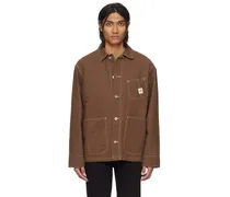 Brown Howie Waxed Chore Jacket