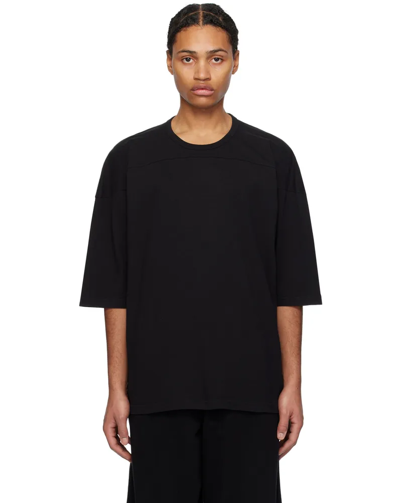 Maison Margiela Black Dropped Shoulder T-Shirt 900