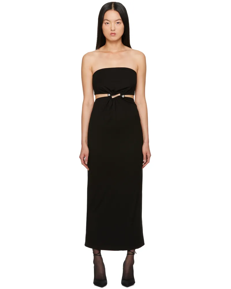 Reformation Black Amaia Midi Dress Black
