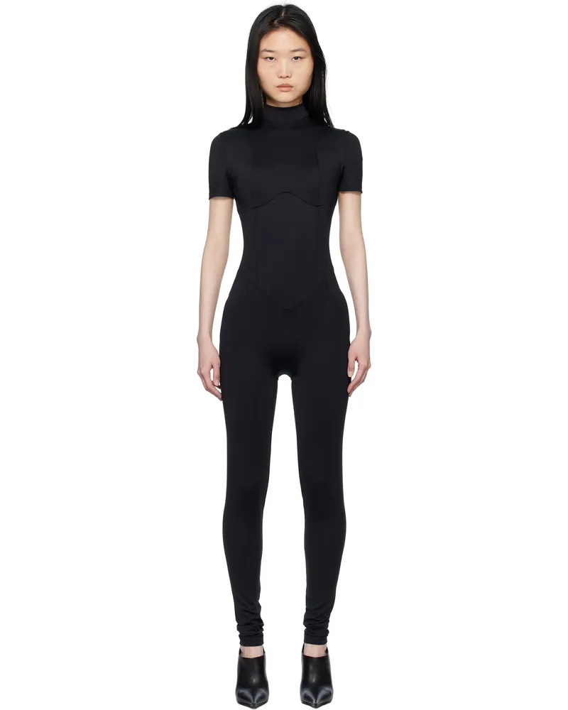 Poster Girl Black Airline Love Padded Jumpsuit Black