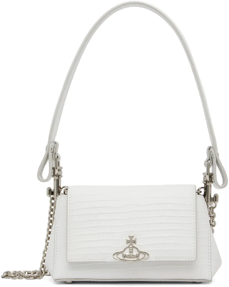 Vivienne Westwood White Hazel Small Handbag A401