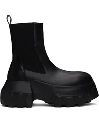 Rick Owens Black Porterville Beatle Mega Tractor Chelsea Boots Black