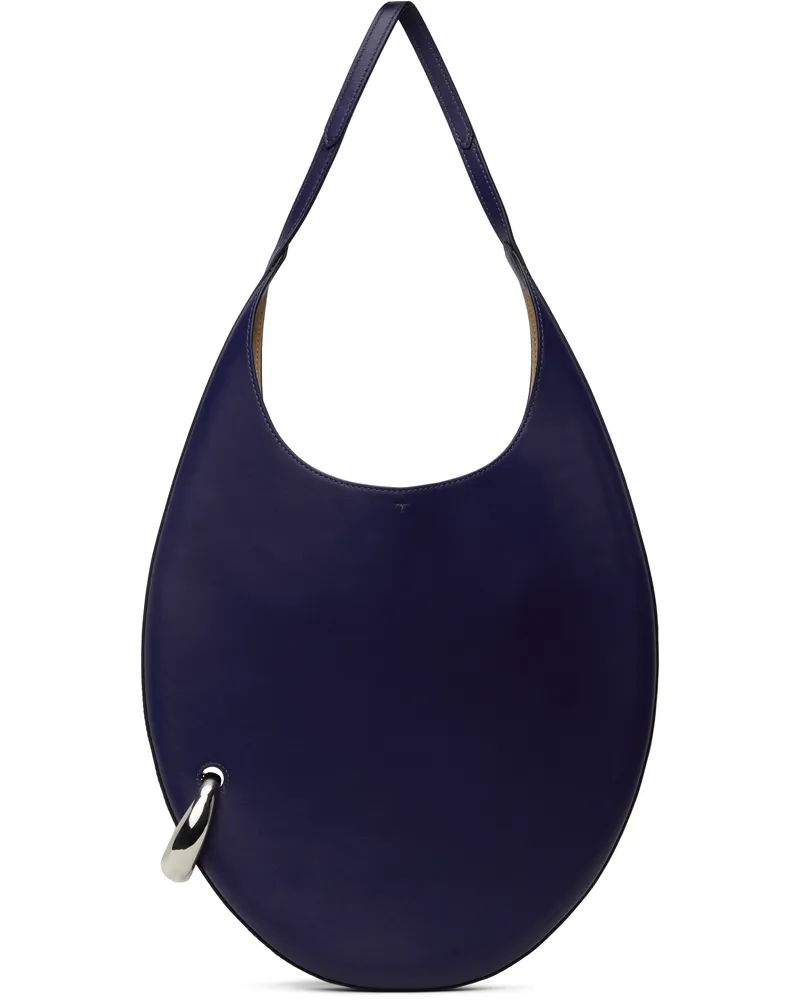 Tory Burch Navy Pierced Bag Ballpoint