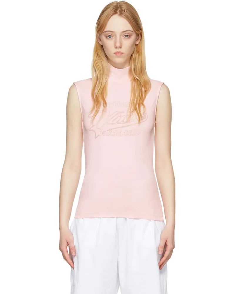 VTMNTS Pink Viscose Turtleneck Baby