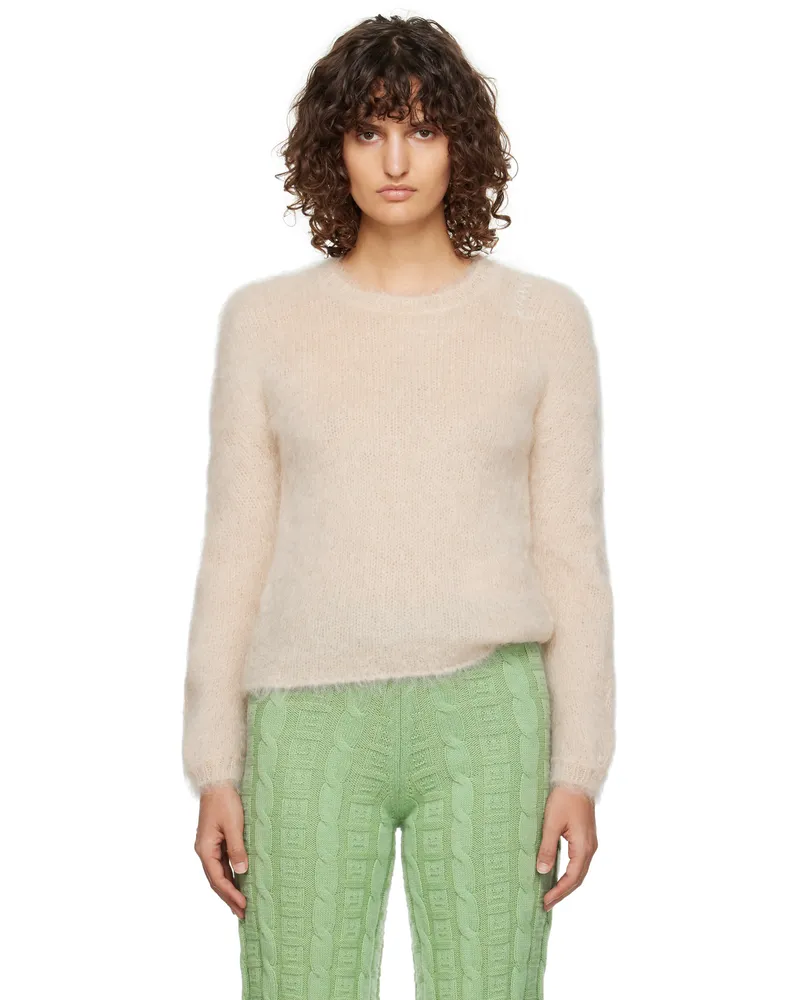 Marni Beige Fuzzy Wuzzy Sweater 00c15