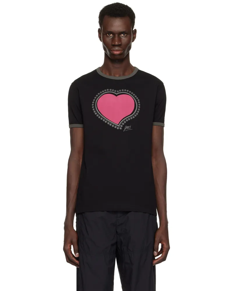 Dries van Noten Black Archive Print T-shirt 900