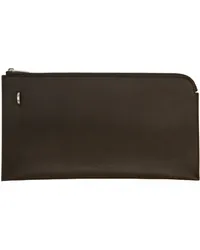 Rick Owens Brown Porterville Invite Envelope Wallet Bean