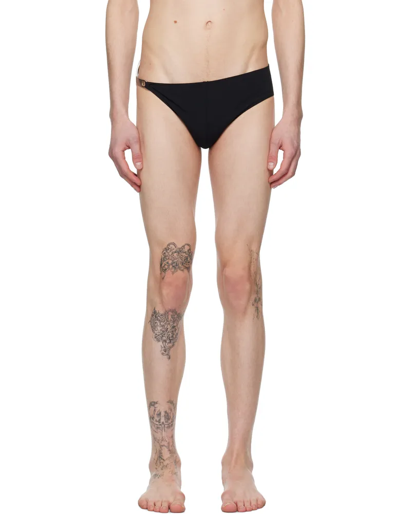 Rick Owens Black Hollywood Hydra Swim Briefs 09