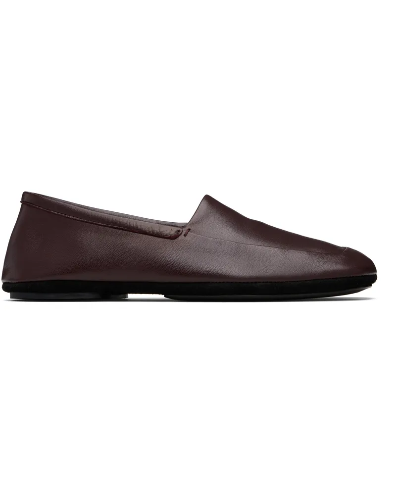 Christophe Lemaire Purple 'Indoor' Slipper Loafers Pu851