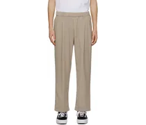 Tan Pleated Trousers