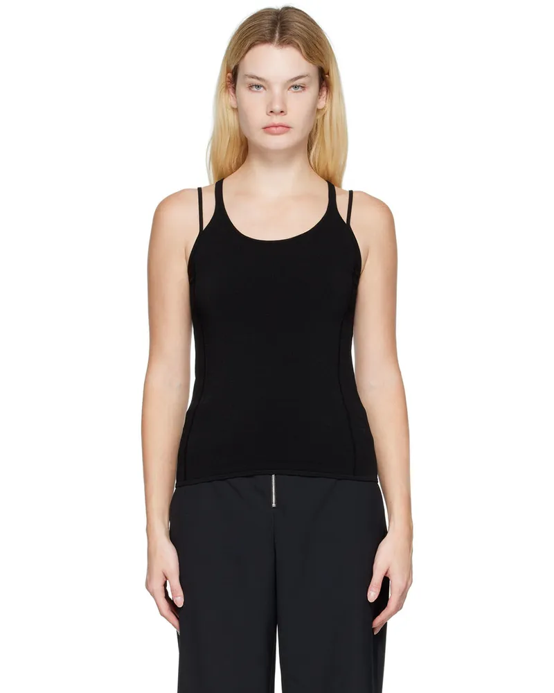Dion Lee Black Density Tank Top Black